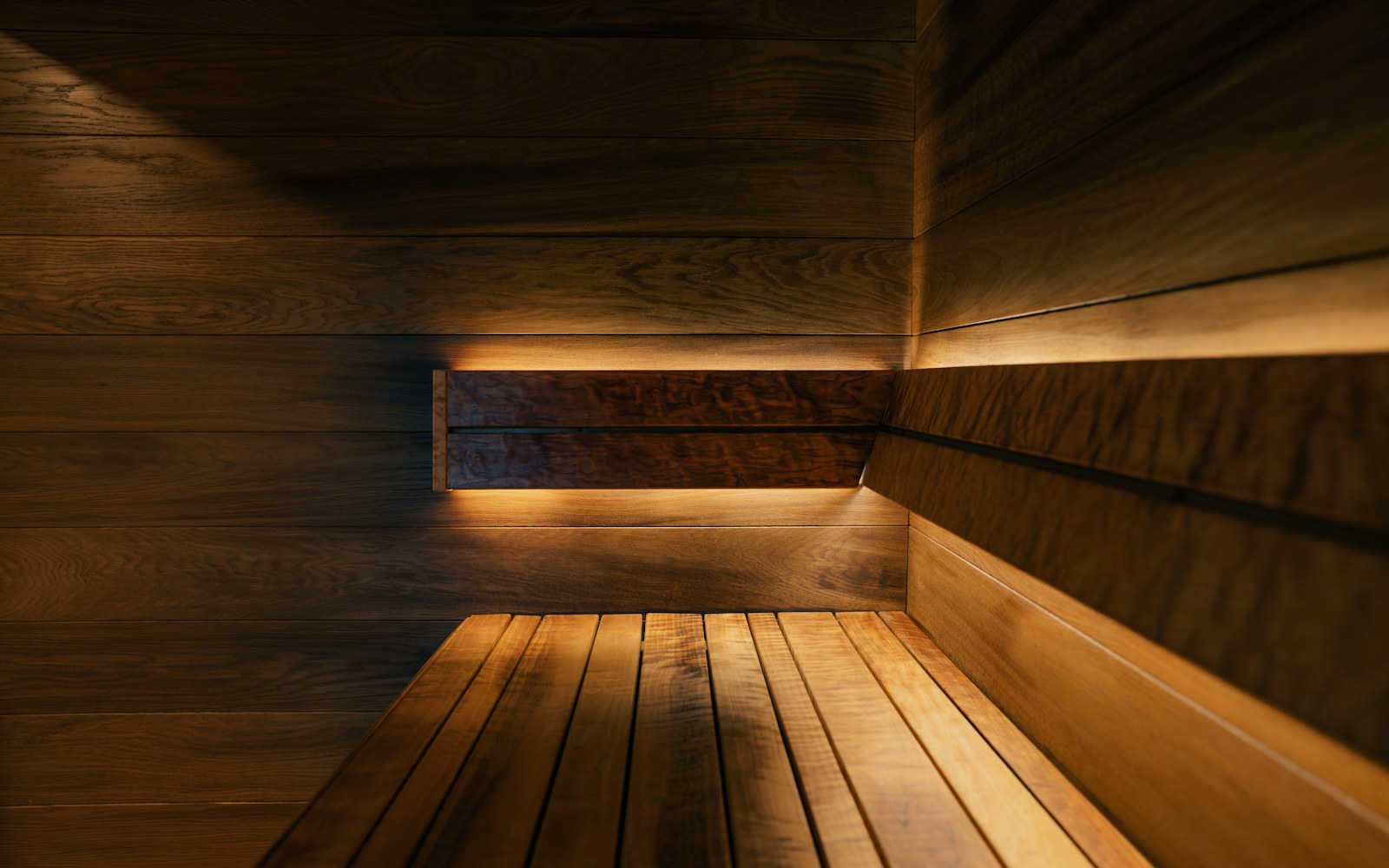 The cedar sauna.